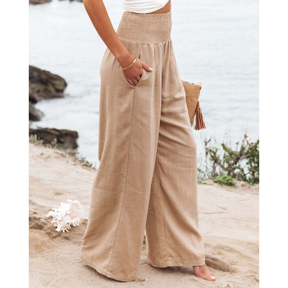 ZTN Women's Work Dress Pants with 4 Pockets Pull-on Straight Leg Slacks for  Offi | eBay