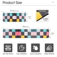 thumbnail image 3 of Yayeee Faucet Mat for Kitchen Sink 30" Diatomite Long Splash Guard Pad, Pink Checkered Pattern, 2 Pack, 3 of 7