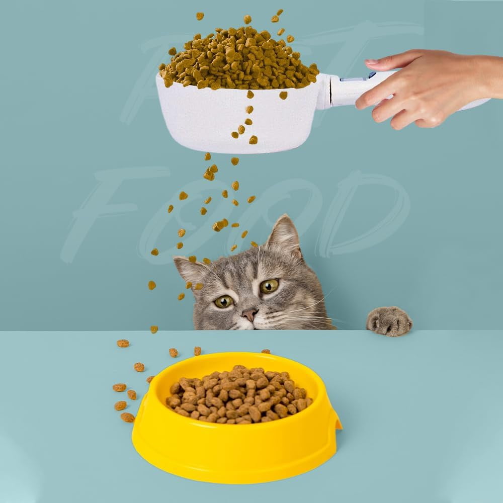 Electronic Measuring Spoon, Electronic Food Scale with LCD Screen and Conversion, 800g/0.1g Hig for Baking, Coffee, Dog & Cat Food