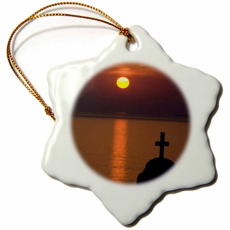 Greek Orthodox Christmas Photos 3dRose Greece, Mykonos, Hora, Greek Orthodox church - EU12 BJA0081 - Jaynes Gallery - Snowflake Ornament, 3-inch ()