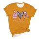 thumbnail image 2 of Fiudx Ofertas Flash Del Día Solo En Línea Camiseta de Manga Corta Holgada con Cuello Redondo y Estampado Informal a La Moda para Mujer, 2 of 4