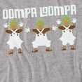 thumbnail image 2 of Willy Wonka and The Chocolate Factory Oompa Loompa Women's T Shirt, Athletic Heather, Medium, 2 of 6