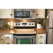 Kitchen Stove Top Cover; Noodle Board; Wooden Cover for Flat Top Stove; Rustic Farmhouse Finish