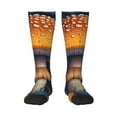 thumbnail image 1 of Balery Vintage Blue Leaf Mushroom Calcetines novedosos Calcetines deportivos Calcetines hasta la rodilla Calcetines de algodón Calcetines originales y geniales, 1 of 6