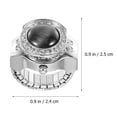 thumbnail image 2 of 1pc retro metal dedo reloj creativo regalo reloj decorativo pequeño anillo reloj, 2 of 5