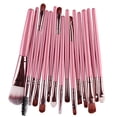 thumbnail image 2 of Trayknick 15x Makeup Set Powder Foundation Eyeshadow Eyebrow Concealer Lip Cosmetic Brush Pink and Coffee, 2 of 13
