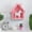 Pink, variant on House Shaped Wooden Shadow Cubby Box,Hanging Display Shelf Organizer,9.29x7.32x2.99in Wall Mounted Curio Cabinet Wooden Display Case Miniature Shelf for Figures