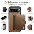 thumbnail image 4 of JEEHOOD Case For Google Pixel 10 / Pixel 10 Pro, RFID Blocking Compatible With MagSafe Detachable 2 In 1 Wallet With Snap fastening Card Holder,PU Leather Case,Kickstand Magnetic Protective Cover, 4 of 8