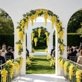 thumbnail image 1 of Iumwxz Artificial Forsythia Wisteria Garland Greenery Decorative Floral Vine Door Window Railing Home Wedding Event Spring Summer Visual Arrangement Yellow, 1 of 6