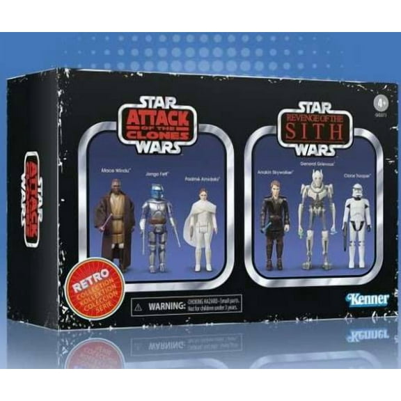 Disney Parks Star Wars Retro Collection Action Figure Set Episode II and III New