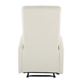 thumbnail image 4 of LumiSource Dormi Contemporary Fabric Recliner Chair, Cream, 4 of 8