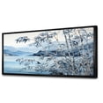 thumbnail image 2 of Designart "Tranquility of Blue Bamboo I" Oversized People Framed Wall Art - Global Blue China Art Entryway Framed Wall Art Print, 2 of 6