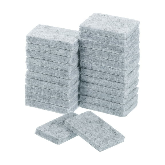 Furniture Pads, 8Pcs 8"x6" - Rectangle Self Adhesive Felt Furniture Pads, Hardwood Floor Protectors for Furniture Feet Chairs Legs (Gray)