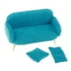 thumbnail image 4 of Sala de estar en miniatura Sunnimix Mini Sofá Muebles Azul, 4 of 8