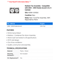 thumbnail image 2 of Radiator Fan Assembly - Compatible with 2003 - 2004 Honda Accord 2.4L 4-Cylinder, 2 of 2