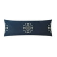 thumbnail image 1 of YUSDECOR Dark Blue Pattern Body Pillow Pillowcase Pillow Protector Cushion Cover 20x60 Inch, 1 of 1