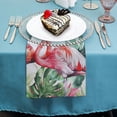 thumbnail image 4 of WYYP Flamingos Tropical Plant Cloth Napkin Reusable Dinner Napkin for Dining Table Kitchen Daily Party Housewarming Farmhouse Decor 4 PCS, 4 of 7