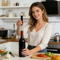 thumbnail image 5 of Ohmyroo Portable Needle Air Pressure Wine Opener Set Compact Bar Tool With Foil Cutter Vacuum Stopper And Pourer, 5 of 6