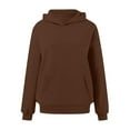 thumbnail image 3 of XIAOCHA Hooded Sweatshirt for Women Minimalist Pullover Hooded Sweatshrit Comfort Breathable Oversized Hoodie, 3 of 4