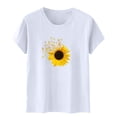 thumbnail image 5 of Blusas de Manga Corta para las Mujeres Divertido Impreso Cuello Redondo Tee, Vintage Humor Gráfico Blusas de Primavera para las Mujeres, 5 of 5