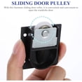 thumbnail image 3 of 6pcs Plastic Silent Pulleys for Wardrobe Sliding Doors, 3 of 6