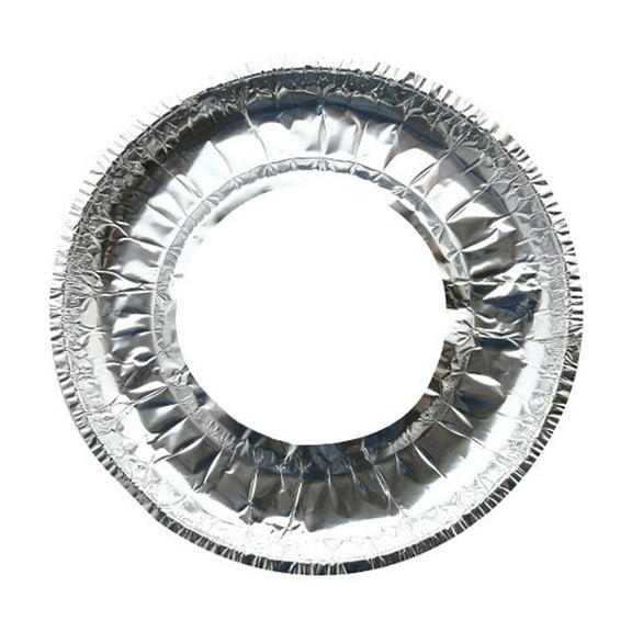 JoyMoreHome 10Pcs Gas Stove Burner Liners - Disposable Aluminium Foil Covers,Heat-Resistant Protector, Fits Gas or Electric Ranges, Thick Foil for Mess-Free Cooking, Perfect Stove Cover for Kitchen