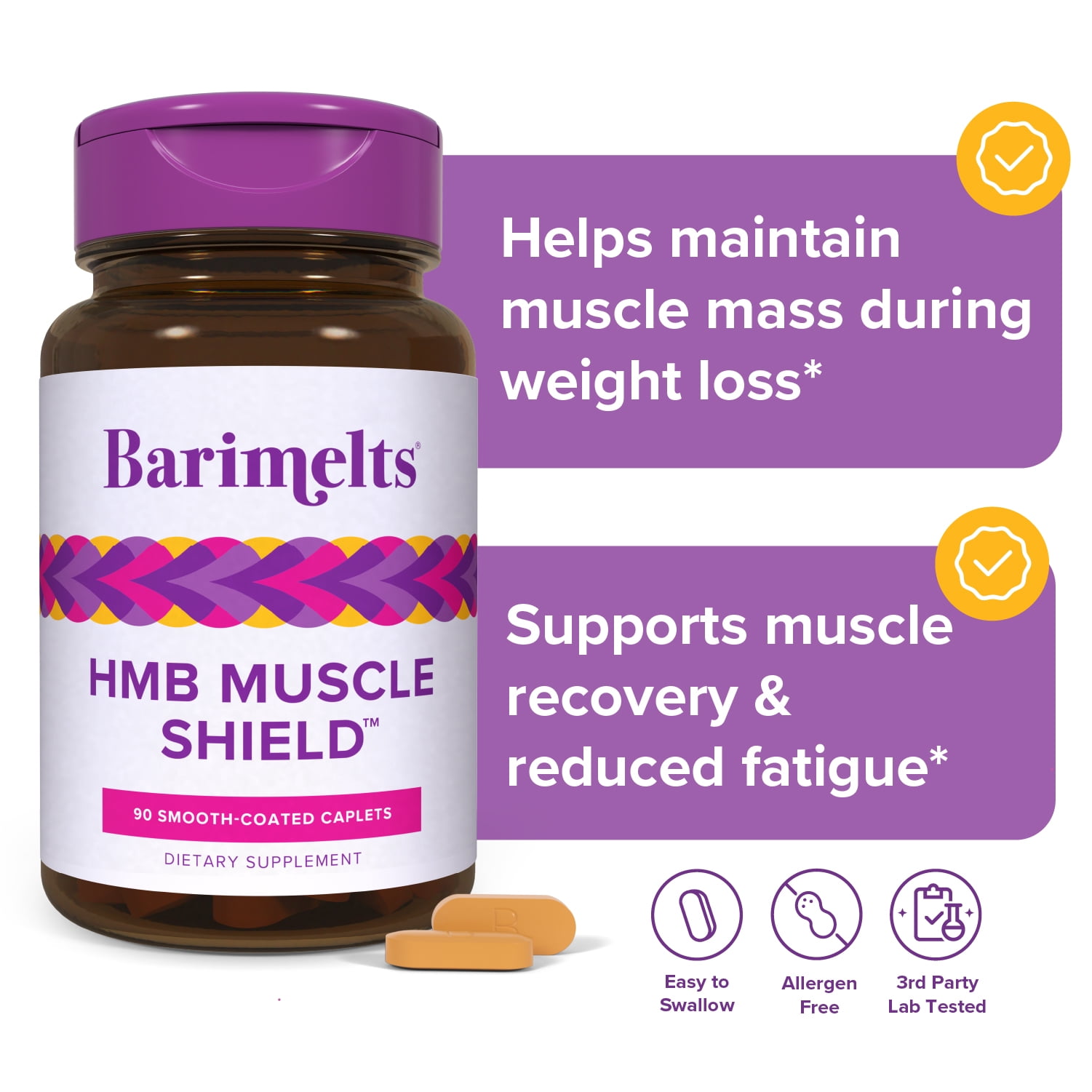 bpc 157 clinical studies Barimelts HMB Muscle Shield, 90 Caplets, Muscle Recovery & Strength Support  After Bariatric Surgery