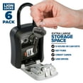 thumbnail image 2 of Cerraduras Lock Box Lion para llaves con combinación de impermeables (paquete de 6), 2 of 7