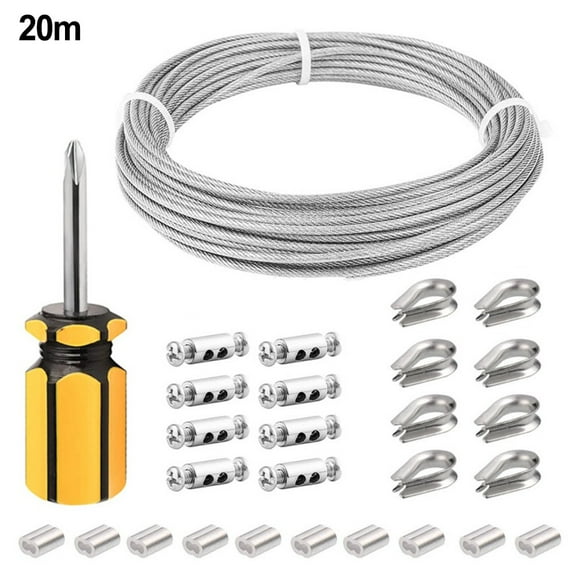 304 Stainless Steel Vinyl Coated Wire Rope Kit: for Durable, Rust-Resistant &