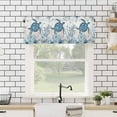 thumbnail image 4 of Summer Kitchen Curtain Valance Living Room Valance for Windows Summer Ocean Turtle Coral Shell Conch Starfish White Valance Curtains Short Rod Pocket Window Valance for Bedroom, 54"x18", 4 of 6