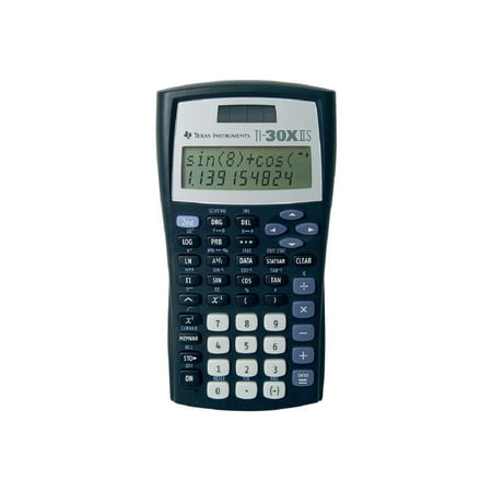 Texas Instruments TI-30X IIS Two line Solar Scientific Calculator, Black