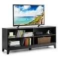 thumbnail image 1 of Costway 58'' Modern Wood TV Stand Console Storage Entertainment Media Center Black, 1 of 9