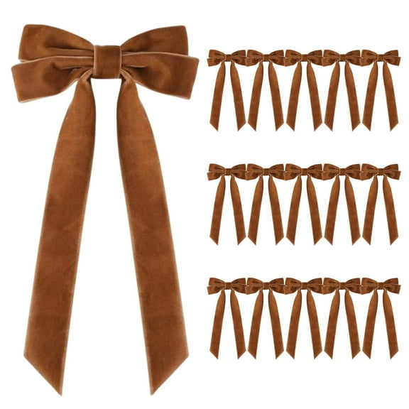 16PCS Velvet Christmas Bows for Gift Wrapping Tree Decorations Wreaths Holiday Crafts Party Decor Reusable Elegant Festive Accent