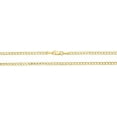 thumbnail image 5 of Floreo 10k Yellow Gold 2.5mm Hollow Cuban Curb Link Chain Necklace - 24 inch, 5 of 5