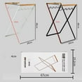 thumbnail image 4 of Trash Bag Holder Frame Waste Container Holder for Gardening Stand leaf folding trash Kitchen White, 4 of 9
