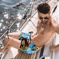 thumbnail image 2 of luoweisi Men's Beach Shorts Quick Dry Swim Trunks with Mesh Lining Sloth S, 2 of 5