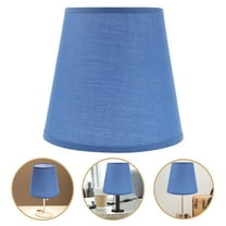 HONMEET Small Drum Lamp Shade Fabric Blue 1 PC