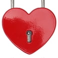 thumbnail image 3 of 3 Pack Heart Shaped Padlocks with 3 Keys, Rustproof Zinc Alloy Lock for Small Luggage, Handbags, Jewelry Boxes, 3 of 4