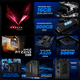 thumbnail image 3 of Xtreme PC Gaming AMD Radeon Vega 8 Ryzen 3 3200G 3.6 Ghz Quad Core 16GB SSD 500GB Monitor 23.8 75Hz WIFI Ultron Black, 3 of 6