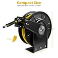 thumbnail image 4 of Topcobe 3/8" x 50' Retractable Air Compressor Hose Reel, Ceiling/Wall Mount Heavy Duty Double Arm Steel Reel, 4 of 13