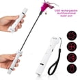 thumbnail image 3 of Green 1Pc Funny Pet Cat Pen Laser Projection 3-In-1 Laser Toy, 3 of 5
