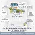 thumbnail image 2 of Off the Market Flower Cart Bridal Shower Invitations, 20 Fill-In Cards with Envelopes, 5x7 Wedding Shower Invitations for Bride, Bridal Party Supplies and Decorations, Made in USA by Amanda Creation, 2 of 8