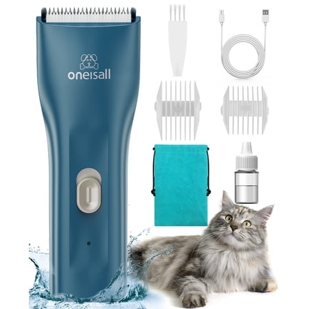 oneisall Pet Clipper for Cat Matted Hair, Pet Shaver for Cats Quiet Pet Hair Clippers Cordless Cat Clippers for Matted Hair Cat Clippers for Long Hair C25