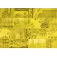 thumbnail image 1 of Ahgly Company Machine Washable Indoor Rectangle Patchwork Yellow Transitional Area Rugs, 2' x 3', 1 of 4