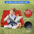 thumbnail image 7 of 24.4" Wide Stadium Seat For Bleachers With Back Support 6 Reclining Options,Folding Bleacher Chair,Comfortable Cushion,Water-Resistant,Portable For Sporting Events,Camping, 7 of 7