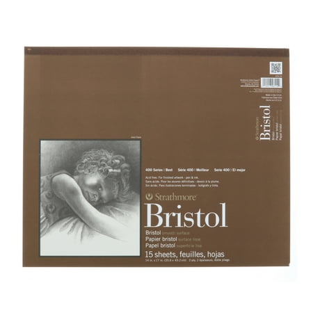 Bristol Paper Pad - Strathmore Bristol Paper Pad, 400 Series, Smooth, 14