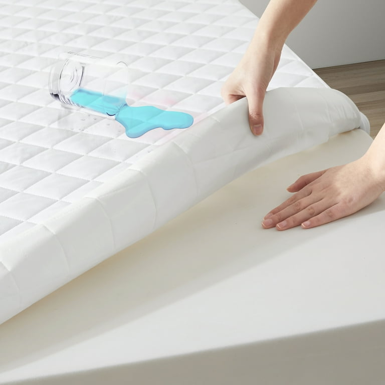Dream Sleep Home Goods Quilted Mattress Protector Noiseless Breathable 100 Waterproof Mattress Protector Soft Fitted Bed Cover Full Size