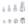 thumbnail image 2 of 1/8 "1/4" 3/8 "1/2" 3/4 "1" BSP Conector de silenciador de silenciador neumático masculino accesorio de aire 304 acero inoxidable, 2 of 4