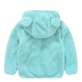 thumbnail image 5 of Caqnni Sweatshirt Color Solid Zip Jackets Long Hoodie Top Little Girls Kids Boys Coat&jacket down Jacket for Kids Jacket Big Girl Fall Winter Coat Long Sleeve Coat for 18-24 Months, 5 of 7