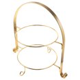 thumbnail image 4 of SHISUYAN 1 Pc 2- tier Dessert Display Stand without Plates Detachable Metal Fruit Rack Cupcake Holder Tower Party Serving Rack for Wedding Birthday Party, 4 of 8